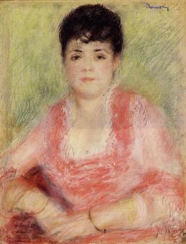 皮埃爾 奧古斯特 雷諾阿 Portrait of a Woman in a Red Dress